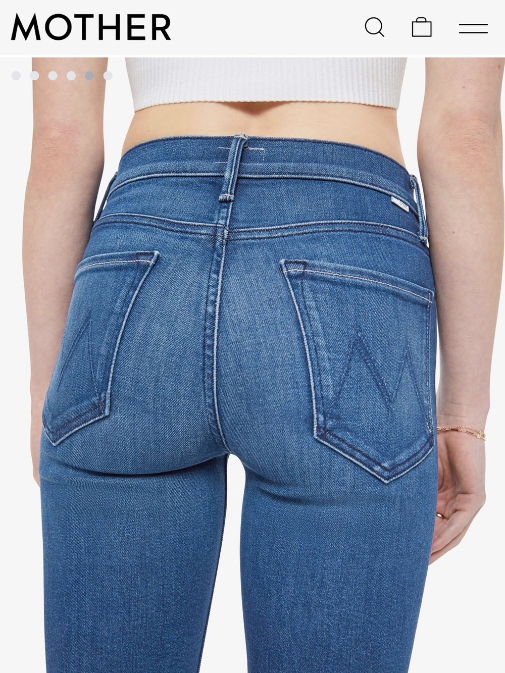 MOTHER Mid Rise Dazzler Ankle - size 26